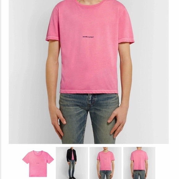 Saint Laurent Pink T-Shirt Size XS - $500 Retail - Excellent Condition - Picture 3 of 4